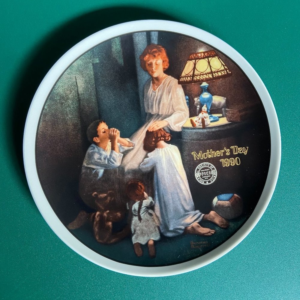 Edwin M Knowles “This is the Room Light Made by Norman Rockwell plate #7061G